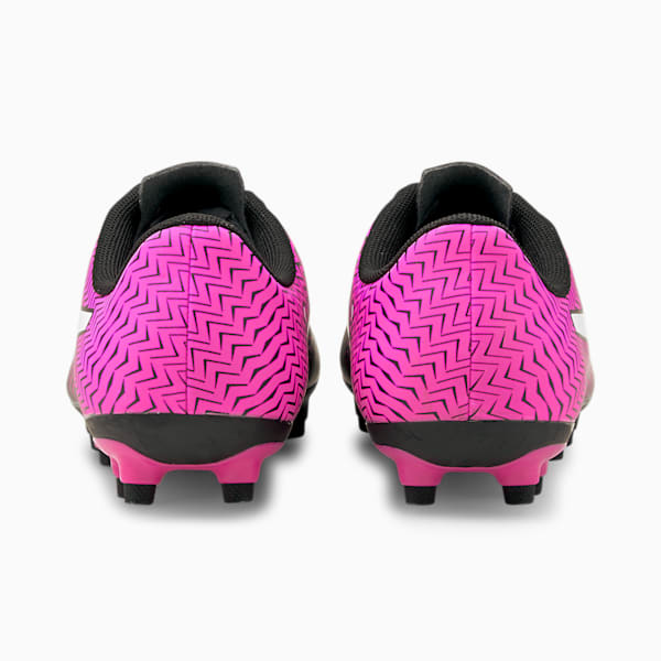 Rapido II FG Jr Football Boots, Puma Black-Luminous Pink-Puma White, extralarge-IND
