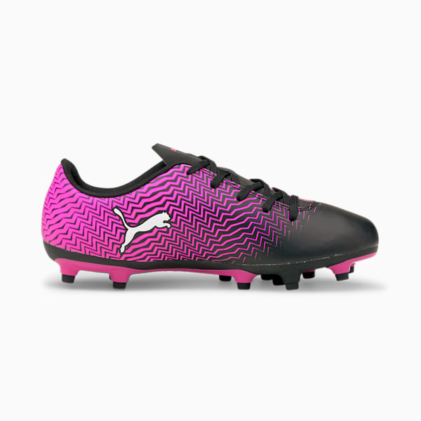 Rapido II FG Jr Football Boots, Puma Black-Luminous Pink-Puma White, extralarge-IND
