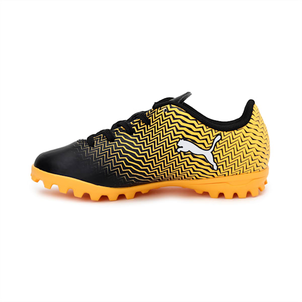 Rapido II TT Football Shoes JR, Puma Black-ULTRA YELLOW-Puma White, extralarge-IND