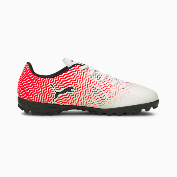 Rapido II TT Football Shoes JR, Puma White-Puma Black-Red Blast, extralarge-IND