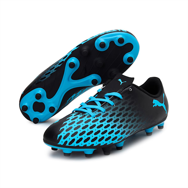 Spir III FG Youth Indoor Sports Shoes, Luminous Blue-Puma Black, extralarge-IND