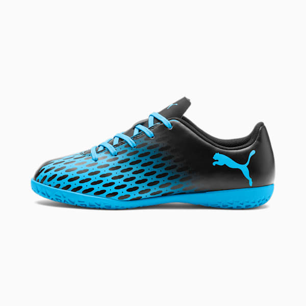 PUMA Spirit III IT Soccer Shoes JR, Luminous Blue-Puma Black, extralarge