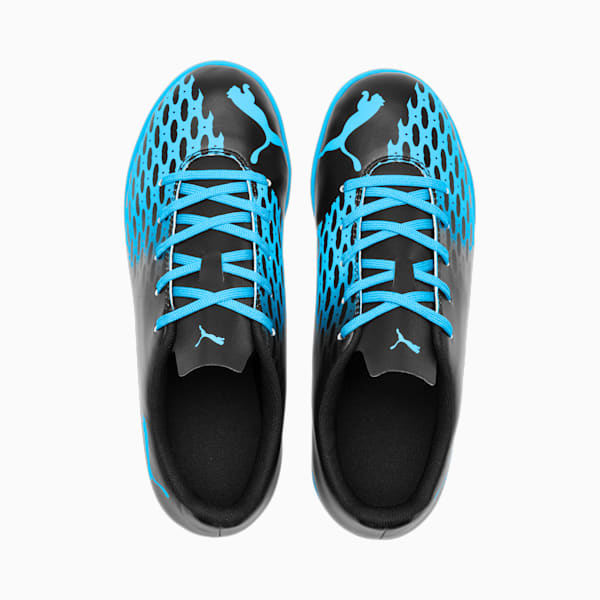 PUMA Spirit III IT Soccer Shoes JR, Luminous Blue-Puma Black, extralarge