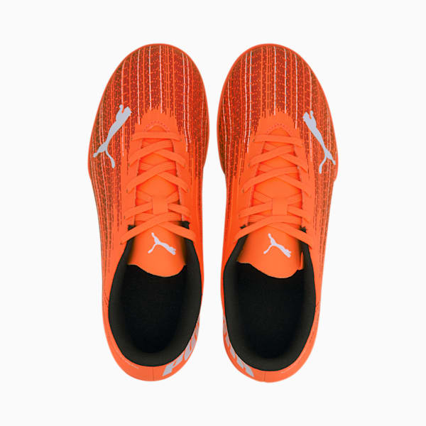 ULTRA 4.1 IT Soccer Shoes JR, Shocking Orange-Puma Black, extralarge