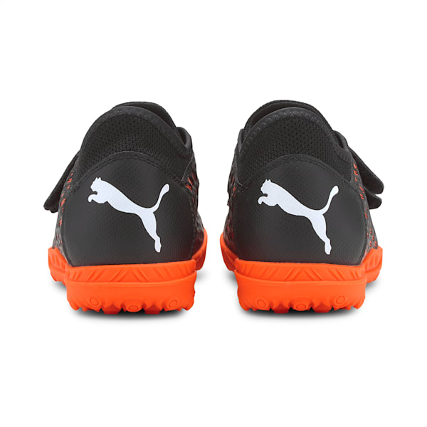 Future 6.4 TT V Kid's Football Boots, Puma Black-Puma White-Shocking Orange, extralarge-IND