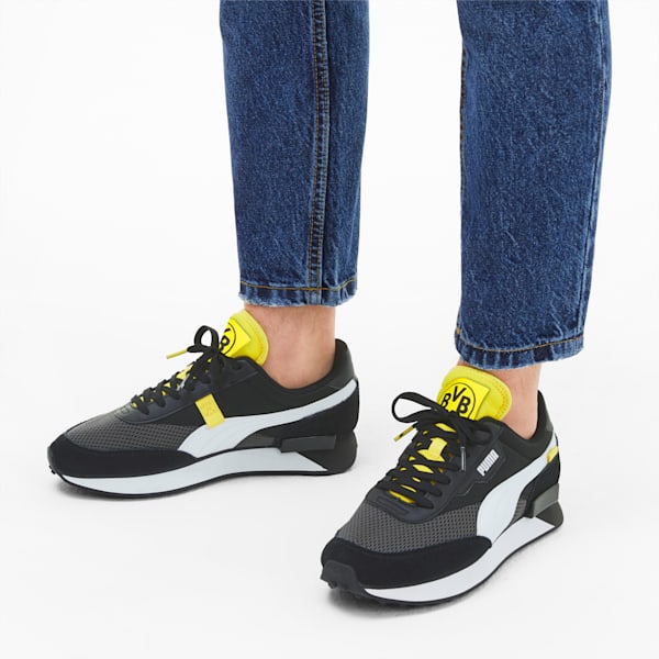 Future Rider BVB Sneakers, Asphalt-Puma Black-Cyber Yellow, extralarge