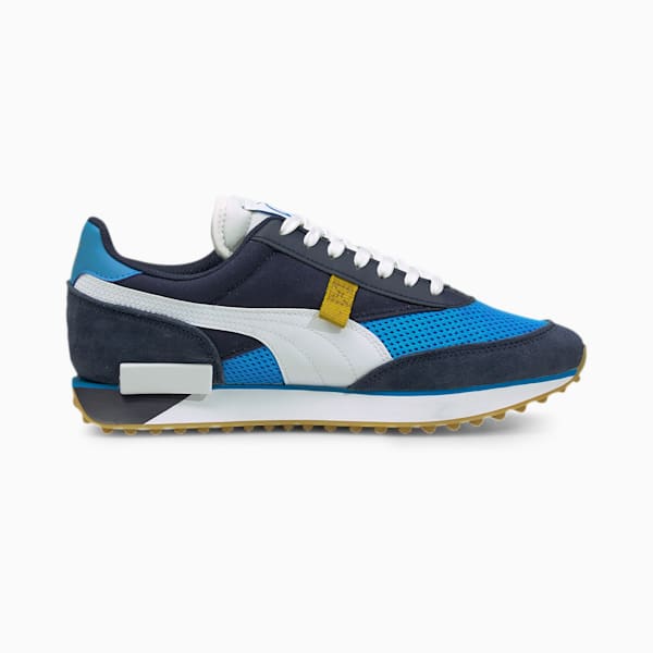 Future Rider Olympique de Marseille Sneakers, Peacoat-Bleu Azur-Sun Glitter-Gum-Puma White, extralarge