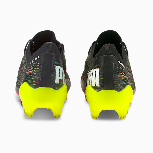 ULTRA 1.2 FG/AG Soccer Cleats, Puma Black-Puma White-Yellow Alert, extralarge