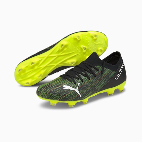 puma boots black and green