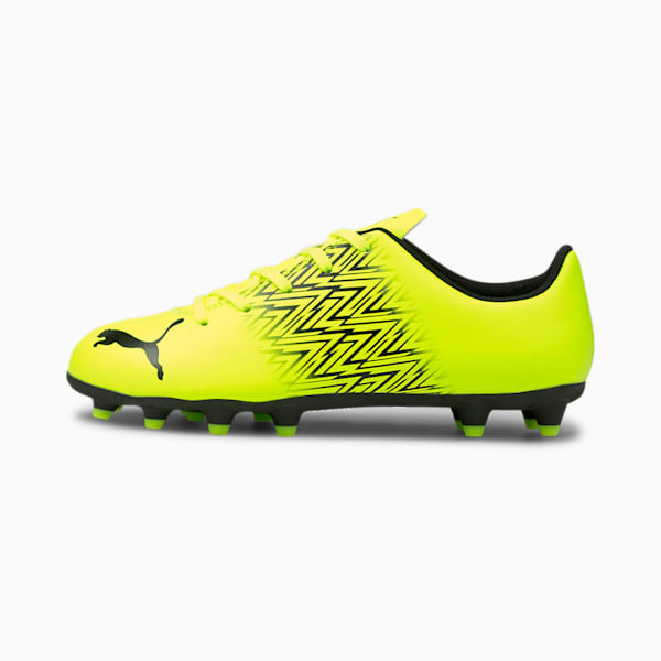 Tacto FG/AG Soccer Cleats JR, Yellow Alert-Puma Black, extralarge