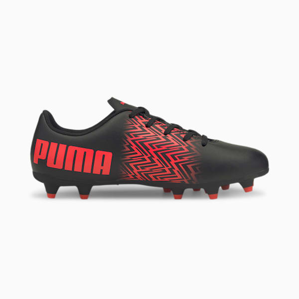 Tacto FG/AG Soccer Cleats JR, Puma Black-Sunblaze, extralarge