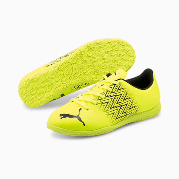 Tacto IT Soccer Shoes JR, Yellow Alert-Puma Black, extralarge