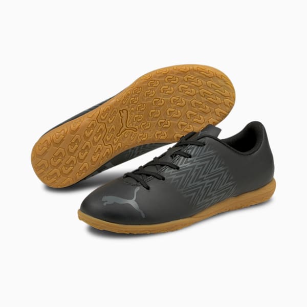 Tacto IT Soccer Shoes JR, Puma Black-CASTLEROCK-Gum, extralarge