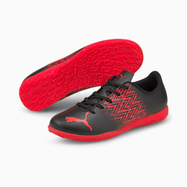 Tacto IT Soccer Shoes JR, Puma Black-Sunblaze, extralarge
