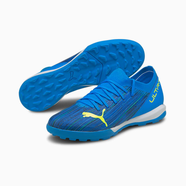 ULTRA 3.2 TT Men's Soccer Shoes, Nrgy Blue-Yellow Alert, extralarge