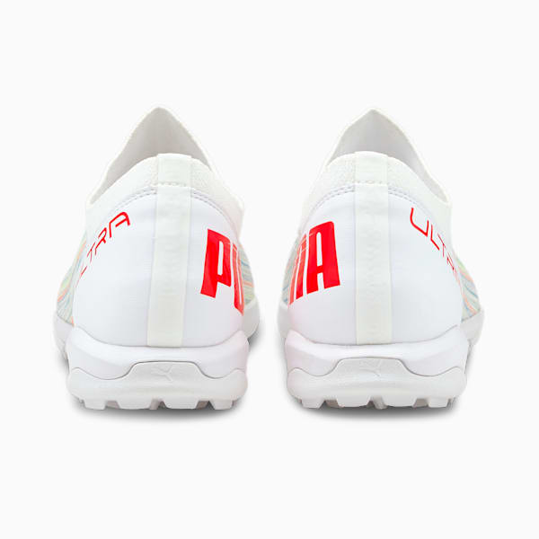 ULTRA 3.2 TT Men's Soccer Shoes, Puma White-Red Blast-Puma White, extralarge