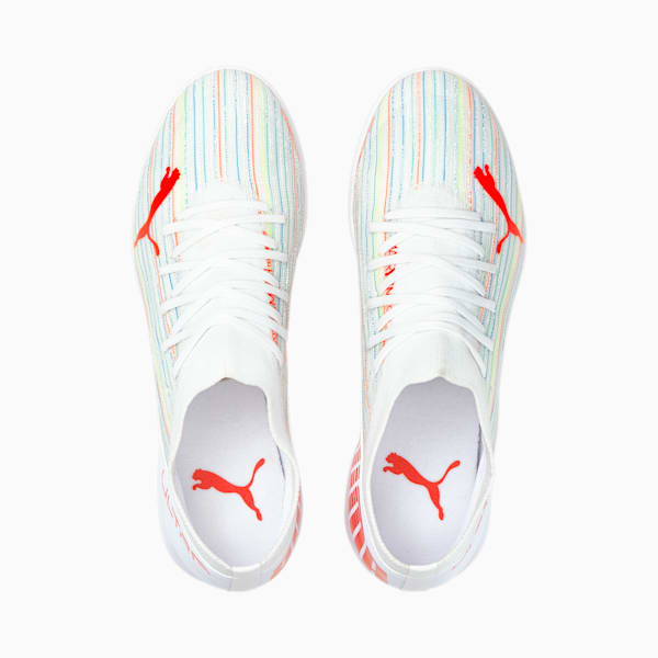 ULTRA 3.2 TT Men's Soccer Shoes, Puma White-Red Blast-Puma White, extralarge