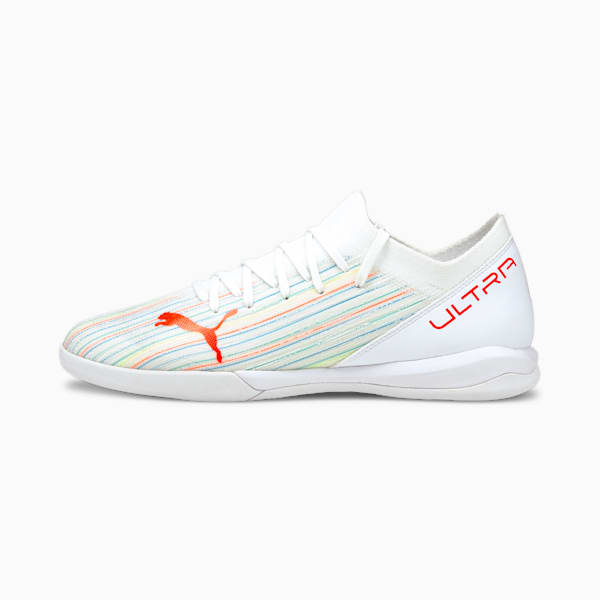 ULTRA 3.2 IT Men's Indoor Court Shoes, Puma White-Red Blast-Puma White, extralarge-IND