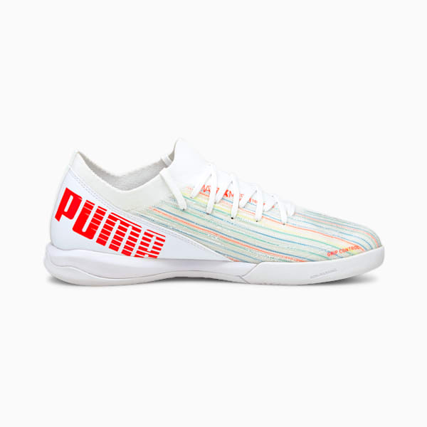 ULTRA 3.2 IT Men's Indoor Court Shoes, Puma White-Red Blast-Puma White, extralarge-IND