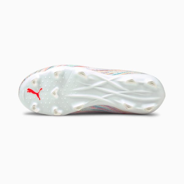 ULTRA 2.2 FG/AG Soccer Cleats JR, Puma White-Red Blast-White, extralarge