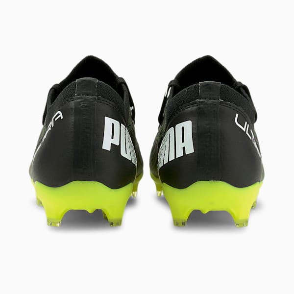 ULTRA 3.2 FG/AG Soccer Cleats JR, Puma Black-Puma White-Yellow Alert, extralarge