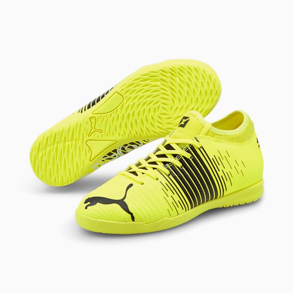 FUTURE Z 4.1 Youth Indoor Football Trainers, Yellow Alert-Puma Black-Puma White, extralarge-IND