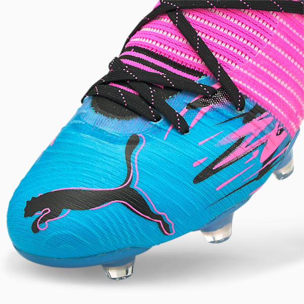 FUTURE Z 1.1 Creativity FG/AG Men's Soccer Cleats, Puma Black-Luminous Blue-Luminous Pink-Puma White, extralarge