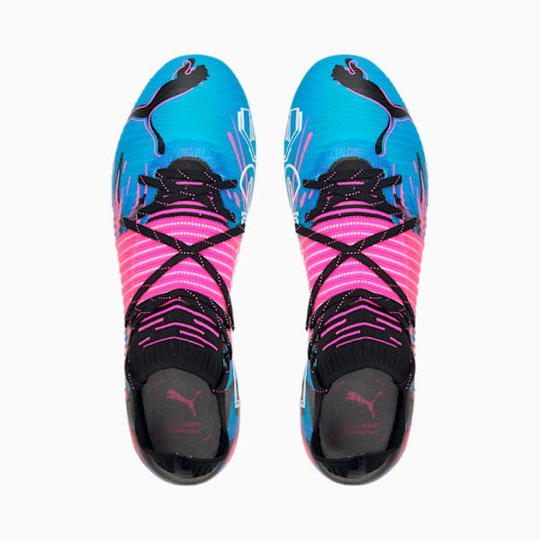 FUTURE Z 1.1 Creativity FG/AG Men's Soccer Cleats, Puma Black-Luminous Blue-Luminous Pink-Puma White, extralarge