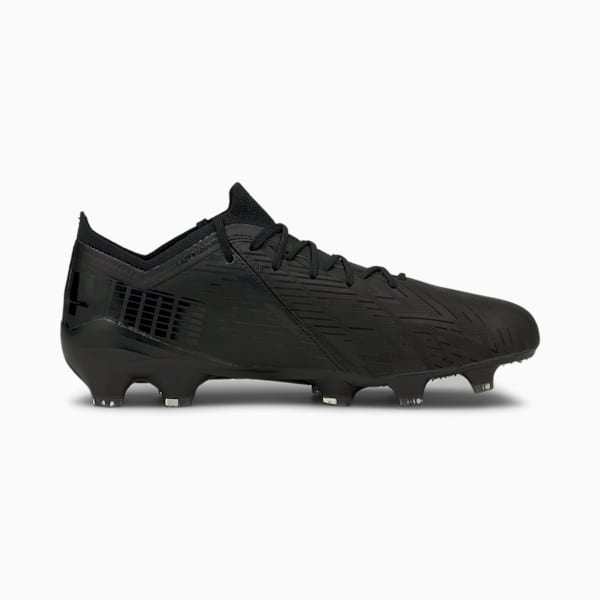 ULTRA 1.2 Lazertouch FG/AG Men's Soccer Cleats, Puma Black-Puma Black-Silver, extralarge