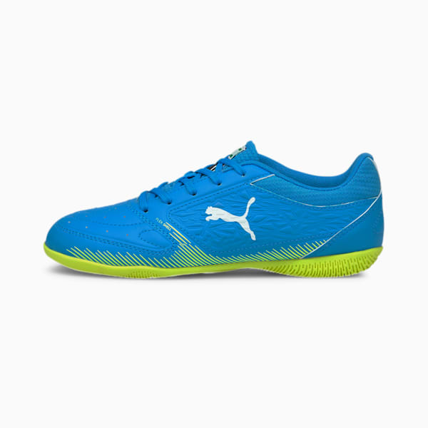 Truco Youth Futsal Shoes, Dresden Blue-Puma White-Yellow Alert, extralarge-IND