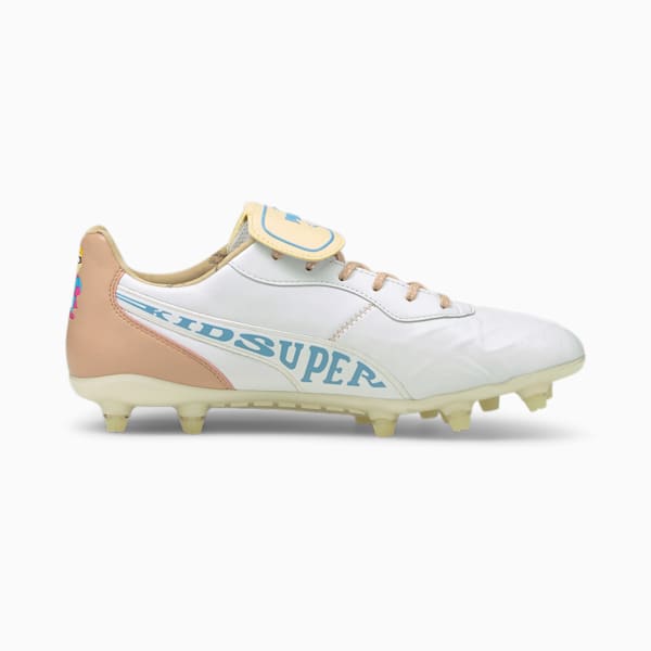  Men's Soccer Cleats Supreme X FG Pirma Color White/Silver  (us_Footwear_Size_System, Adult, Men, Numeric, Narrow, Numeric_8)