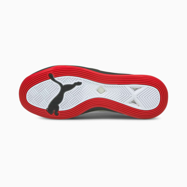 Accelerate Turbo Nitro Handball Shoes, Puma White-Puma Black-High Risk Red