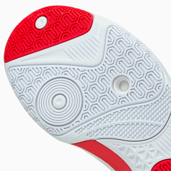 Eliminate Power Nitro Handball Shoes, Puma Black-Puma White-High Risk Red