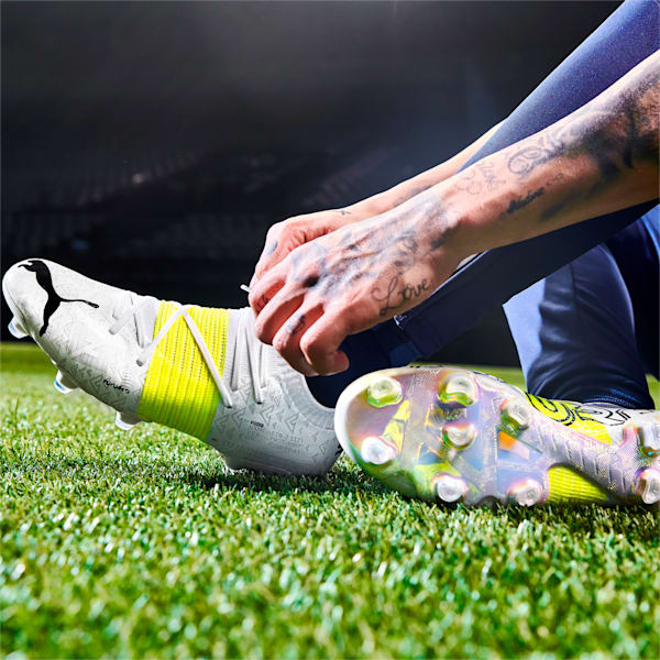 FUTURE Z 1.1 Teaser FG/AG Men's Soccer Cleats, Puma White-Yellow Alert-Puma Black, extralarge