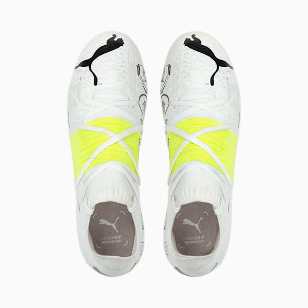 FUTURE Z 1.1 Teaser FG/AG Men's Soccer Cleats, Puma White-Yellow Alert-Puma Black, extralarge