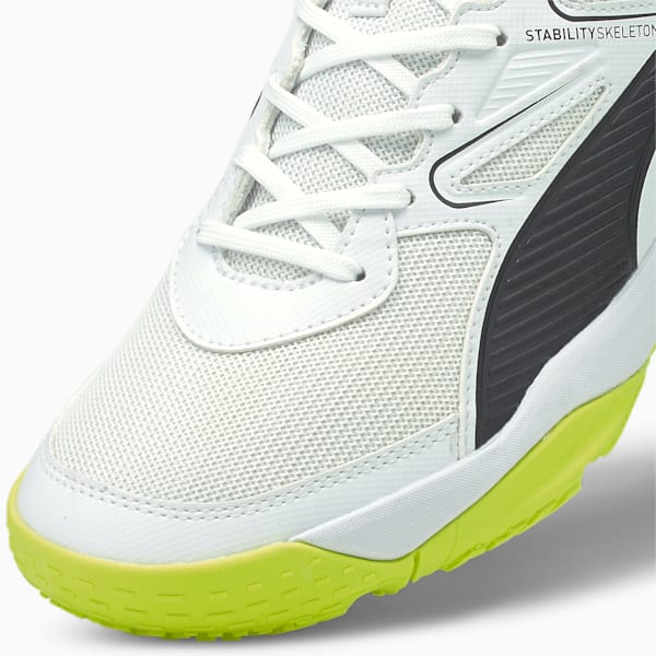 Solarflash Indoor Sports Shoes, Puma White-Puma Black-Yellow Alert