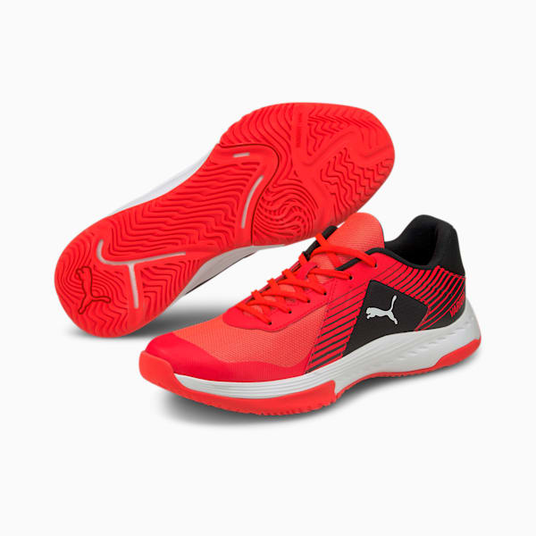 Varion Indoor Sports Shoes, Red Blast-Puma White-Puma Black
