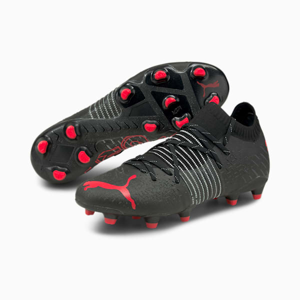 Future Z 1.2 FG/AG Soccer Cleats, Puma Black-Sunblaze, extralarge