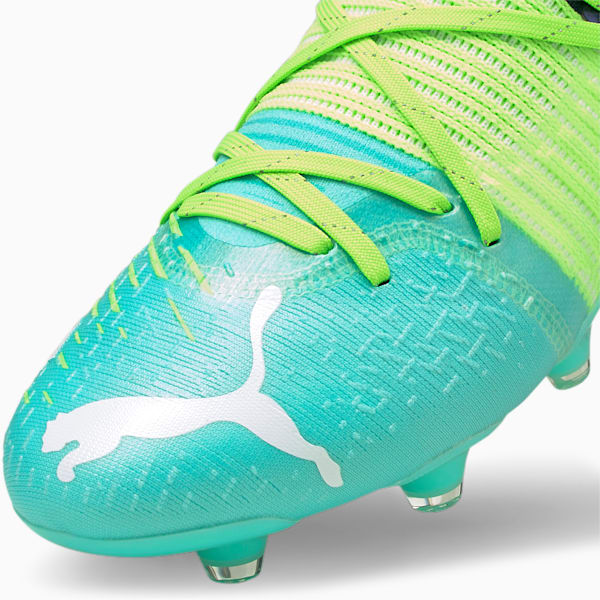 FUTURE 1.2 FG/AG Men's Football Boots, Green Glare-Elektro Aqua-Spellbound