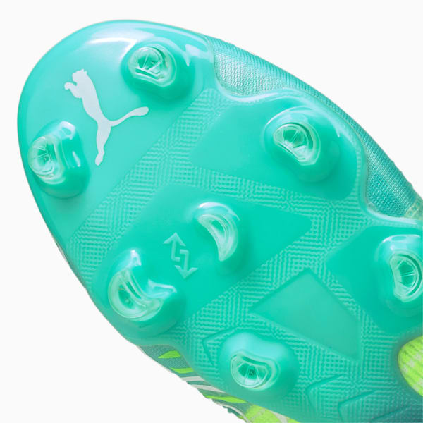 FUTURE 1.2 FG/AG Men's Football Boots, Green Glare-Elektro Aqua-Spellbound