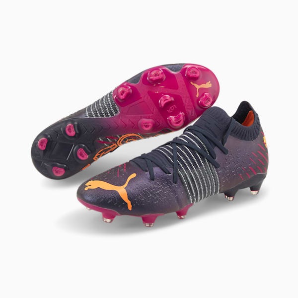 Future Z 1.2 FG/AG Soccer Cleats, Parisian Night-Neon Citrus-Festival Fuchsia, extralarge