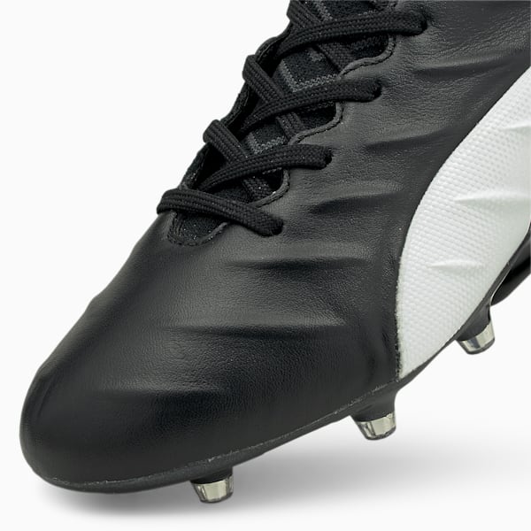 KING Platinum 21 FG/AG Men's Football Boots, Puma Black-Puma White