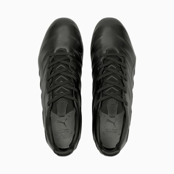 KING Platinum 21 FG/AG Men's Football Boots, Puma Black-Puma Black, extralarge-GBR