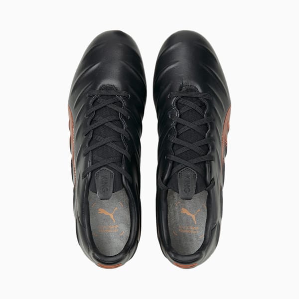KING Platinum 21 FG/AG Men's Football Boots, Puma Black-Neon Citrus