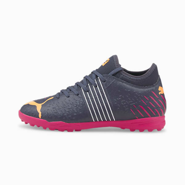 キッズ サッカー フューチャー 4.2 TT サッカー トレーニング シューズ 20-24.5cm, Parisian Night-Neon Citrus-Festival Fuchsia