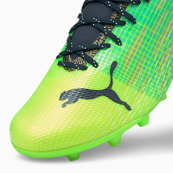 ULTRA 1.3 MG Men’s Football Boots, Green Glare-Elektro Aqua-Spellbound