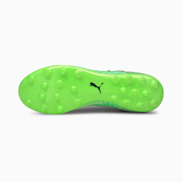 ULTRA 1.3 MG Men’s Football Boots, Green Glare-Elektro Aqua-Spellbound
