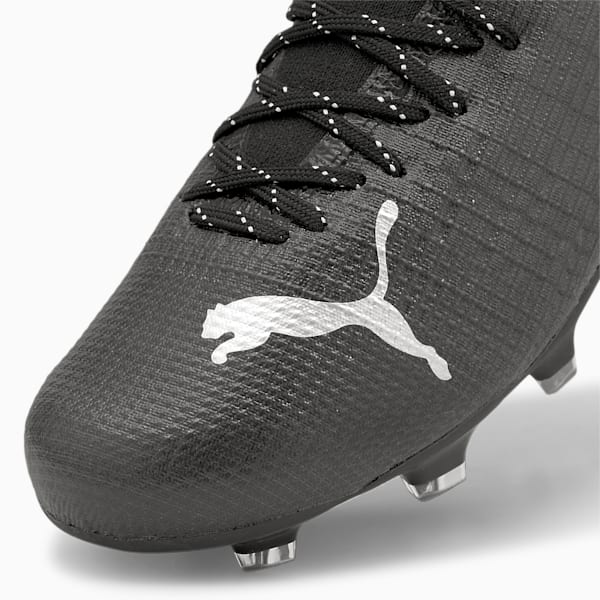 Souliers de soccer à crampons ULTRA 2.3 FG/AG, grands enfants, Noir Puma-argent Puma-asphalte