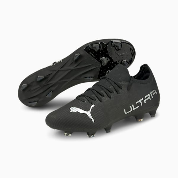 ULTRA 3.3.FG/AG Men's Football Boots, Puma Black-Puma Silver-Asphalt
