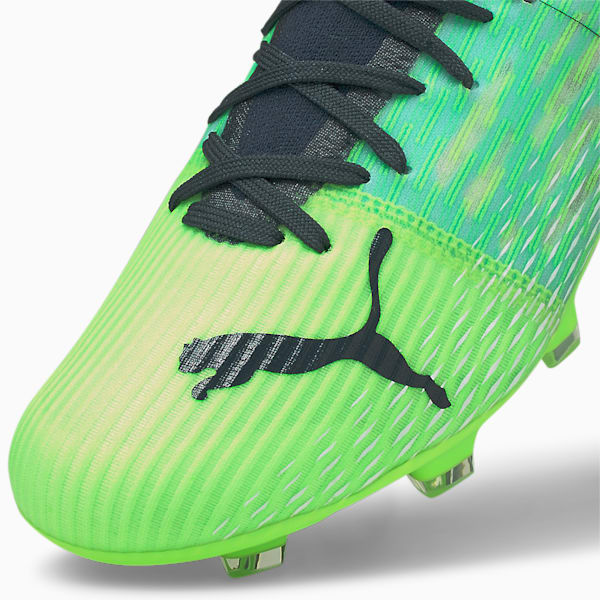 ULTRA 3.3.FG/AG Men's Soccer Cleats, Green Glare-Elektro Aqua-Spellbound